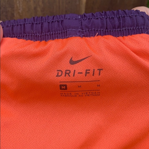 Purple and orange nike dri-fit running shorts - Picture 3 of 4